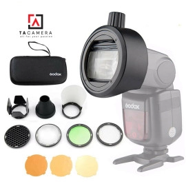 Combo Bộ Tản Sáng Godox AK-R1 + Đế Nam Châm S-R1