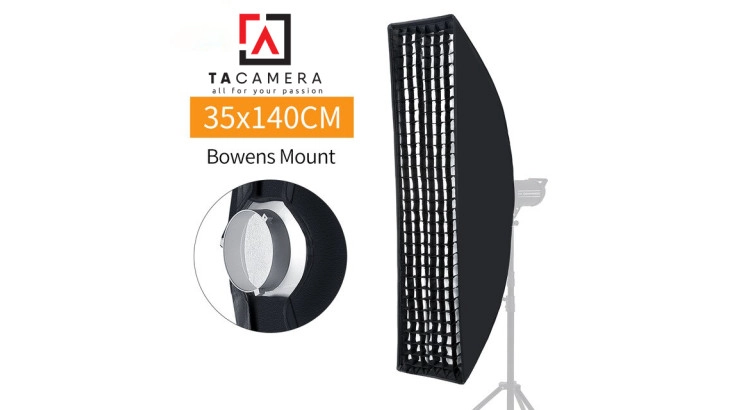 Bowen Mount Softbox Godox 35x140cm Tổ Ong
