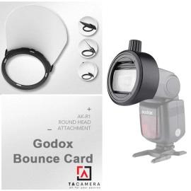 Combo Tản Sáng Godox AK-R12 Bounce Card + Đế Nam Châm S-R1