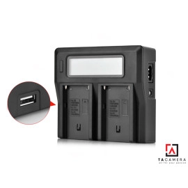 Sạc Đôi LCD Kingma For Sony NP-F750/F550/F970