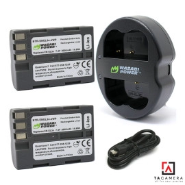 Pin - Sạc Đôi Wasabi Cổng USB Cho Nikon EN-EL3e: D50, D70, D70S, D80, D90, D100, D200, D300, D300S, D700