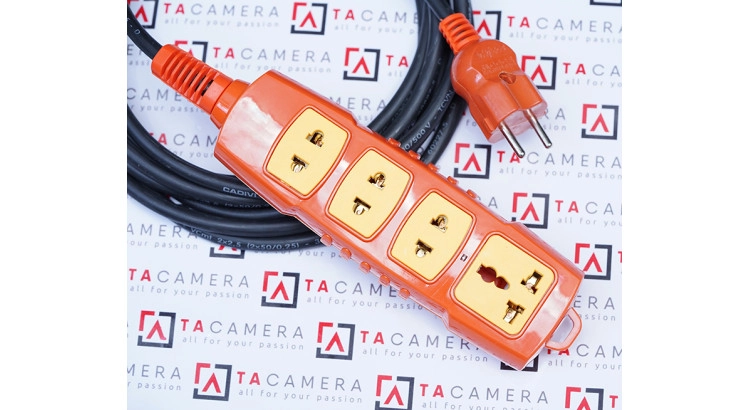 Dây Nối Nguồn Công Suất Lớn - Chịu Tải 3000w - 4 Ổ Cắm - Dài 7m