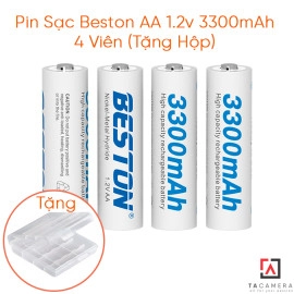 Pin Sạc Beston AA 1.2v 3300mAh - 4 Viên (Tặng Hộp)