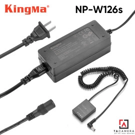 Pin Ảo - Dummy Battery KingMa Cho Fujifilm NP-W126s + Adapter Dùng Nguồn Điện 220v