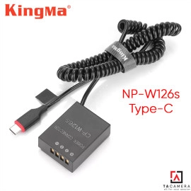 Pin Ảo - Dummy Battery KingMa Cho Fujifilm NP-W126s Cổng Type-C