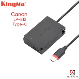 Pin Ảo - Dummy Battery KingMa Cho Canon LP-E12 Cổng Type-C