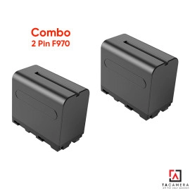 Combo 2 Pin For NP-F970 6600mAh