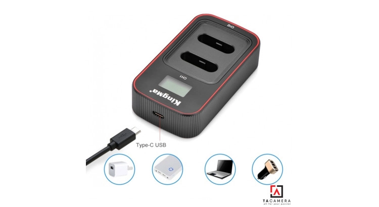 Sạc Đôi KingMa Cổng USB Cho Sony NP-BX1