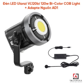 Đèn LED Ulanzi VL120bi 120w Bi-Color COB Light + Adapte Nguồn AD-1