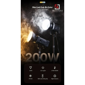Đèn LED Ulanzi VL200bi 200w Bi-Color COB Light + Adapte Nguồn AD-2