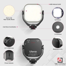Đèn LED Mini Ulanzi Vijim VL66 Light RGB - Xoay 360 Độ Tiện Lợi