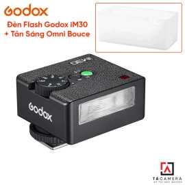 Đèn Flash Mini Godox iM30 + Tản Sáng Omni Bouce