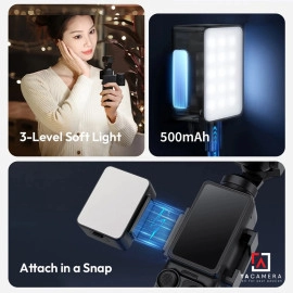 Đèn LED Trợ Sáng Mini Ulanzi LM001 Dành Cho DJI Pocket 3 Tích Hợp Pin 500mAh