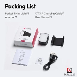 Đèn LED Trợ Sáng Mini Ulanzi LM001 Dành Cho DJI Pocket 3 Tích Hợp Pin 500mAh