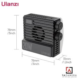 Đèn LED Trợ Sáng RGB Tích Hợp Quạt Tản Nhiệt Ulanzi LE20 Công Suất 20W 