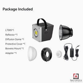 Đèn LED Ulanzi LT005 Bi Color - 60w + Tản Sáng Bát Giác AS-D45 45cm
