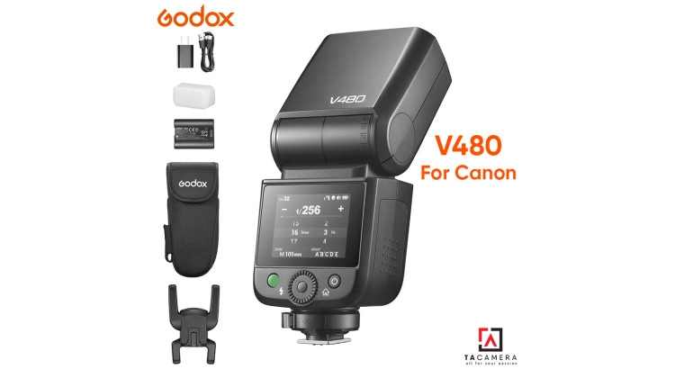 Đèn Flash Godox V480 C TTL For Canon