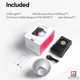 Đèn LED Ulanzi C01 Pocket Light - 100w Ngàm Mini Bowen