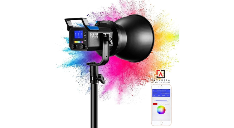 Đèn LED Sáng Liên Tục Sokani X60 - 80w RGB