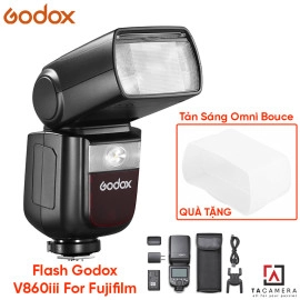 Đèn Flash Godox V860iii - TTL for Fujifilm (Đời 3) - Tặng Tản Sáng Omni Bouce