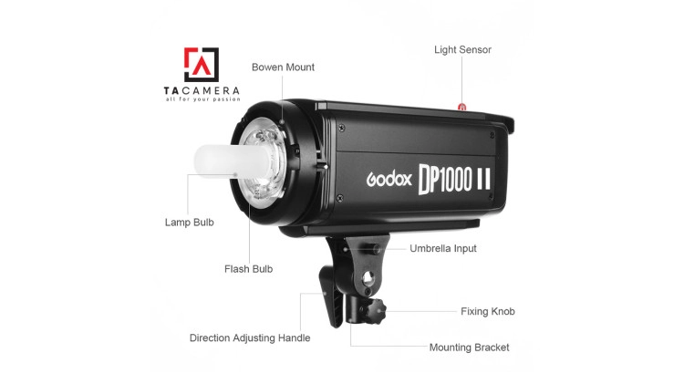 Đèn flash studio Godox DP1000II