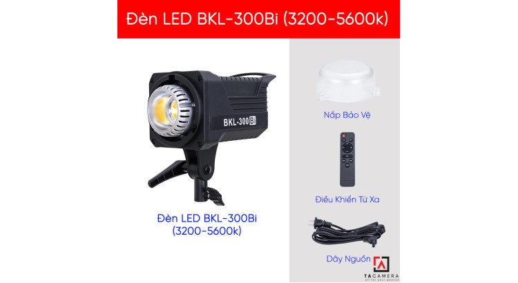 Đèn LED BKL-300Bi Ngàm Bowen - Tặng Kèm Remote
