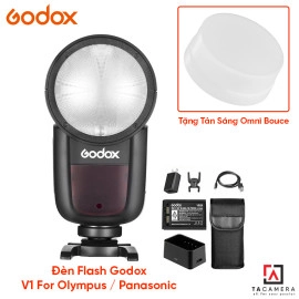 Đèn Flash Godox V1 - For Olympus / Panasonic - Tặng Tản Sáng Omni Bouce