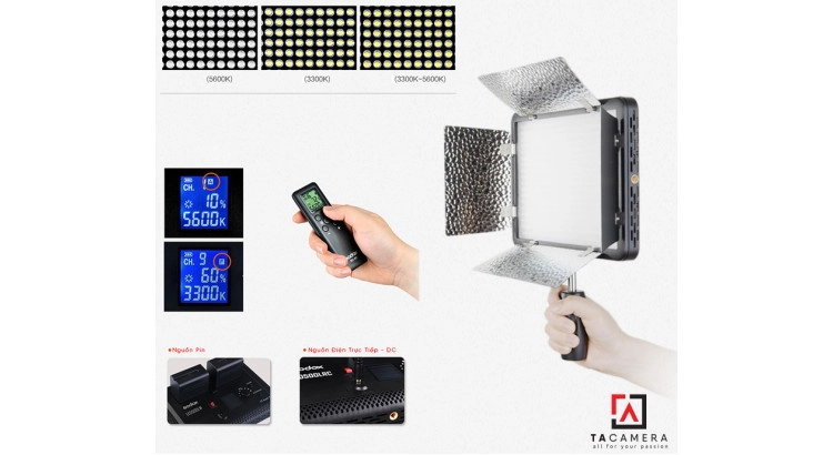Đèn LED Godox 500LRC Bi-Color