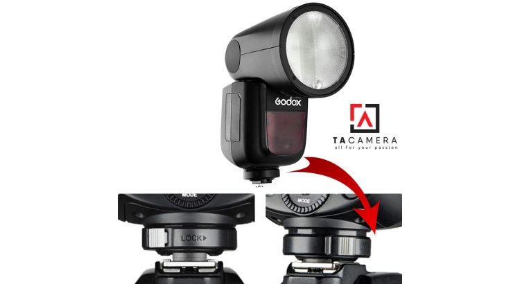 Chân Đế - Hotshoe Đèn Flash Godox V1 - V860iii Canon/Nikon/Sony/Fuji