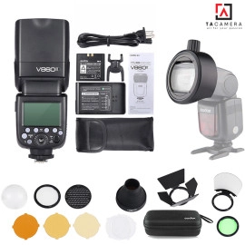 Combo Đèn Flash Godox V860ii + Bộ Tản Sáng AK-R1