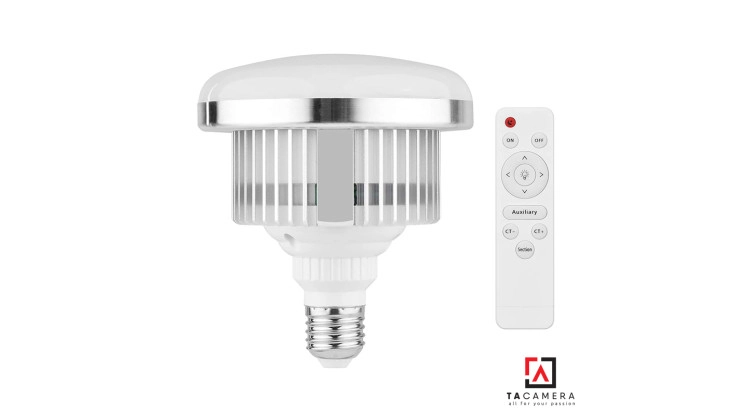 Bóng Đèn LED Siêu Sáng 225W - Chỉnh Được Nhiệt Độ Màu 3000k - 6000k (Tặng Kèm Remote)