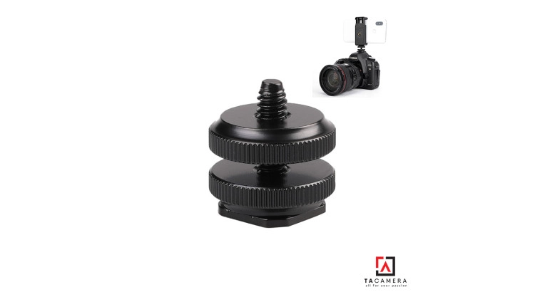 Ngàm - Mount Cold Shoes Ra Đầu Ốc 1/4 TA15161 - Kim Loại