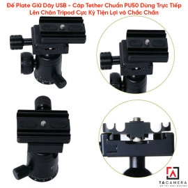 Đế Plate Giữ Dây USB - Cáp Tether - Chuẩn PU50