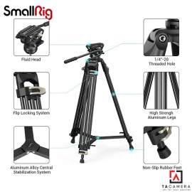 Chân Máy Quay SmallRig Heavy - Duty Fluid Head Tripod AD-01 3751B