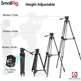 Chân Máy Quay SmallRig Heavy - Duty Fluid Head Tripod AD-01 3751B