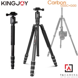 Chân Máy Ảnh -  Tripod & Monopod 2in1 Kingjoy G55C+G00 - Carbon