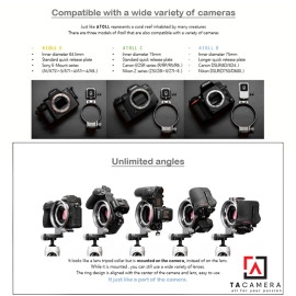 Đế Xoay Gắn Chân Máy Ảnh Atoll Cho Máy Ảnh Sony/Canon/Nikon - Atoll C