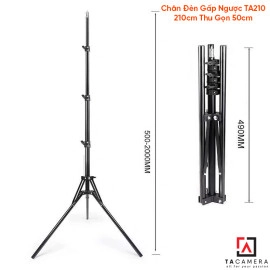 Chân Đèn Gấp Ngược TA210 - Thu Gọn 50cm