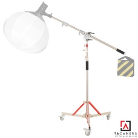 Chân Đèn Inox Chịu Tải 20kg TA305 - 305cm Kèm Bánh Xe Và Tay Arm TA01