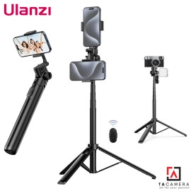 Gậy Chụp Hình Selfie Kiêm Tripod Ulanzi MT-70 - Có Remote - Hỗ Trợ 2 Điện Thoại Cùng Lúc