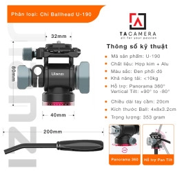 Đầu Ballhead Ulanzi U-190