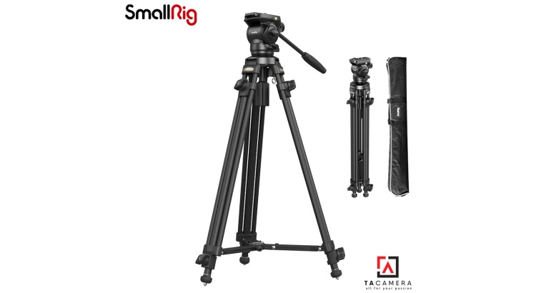 Chân Quay Phim - SmallRig Lightweight Video Carbon Fiber Tripod Kit AD-50 - 4685
