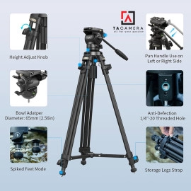 Chân Quay Phim - SmallRig Lightweight Video Carbon Fiber Tripod Kit AD-50 - 4685