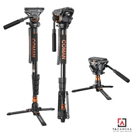 Chân Máy Ảnh - Monopod Coman DX327AQ6 - Ball Quay Cực Mượt