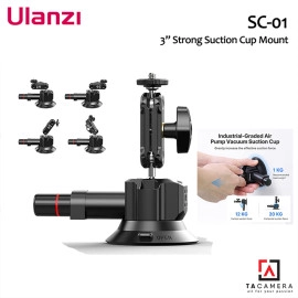 Giá Đỡ Chân Không Đa Năng Ulanzi SC-01 Đầu ốc 1/4 - Tặng Kèm Kẹp Điện Thoại, Ngàm Gắn Camera Hành Trình