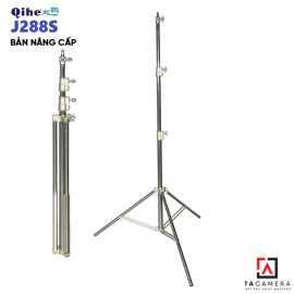 Chân Đèn Inox Lớn - Qihe J288S 2,8m - Bản Nâng Cấp