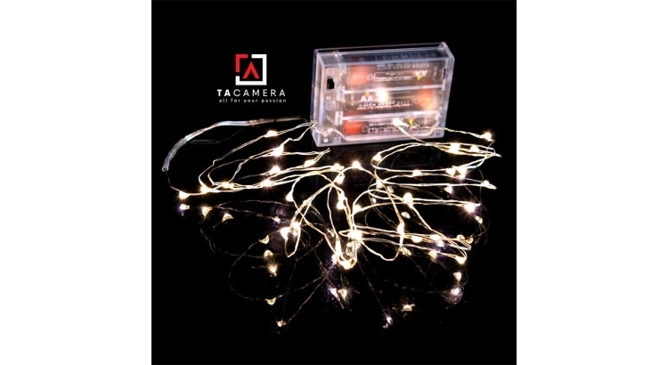 LED Fairy Lights - Đèn Đom Đóm - Size 10m 100 bóng - Nguồn pin AA