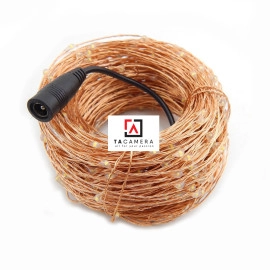 LED Fairy Lights - Đèn Đom Đóm - Size 20m 200 bóng - Nguồn DC 12V