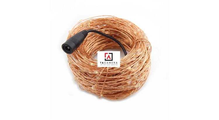 LED Fairy Lights - Đèn Đom Đóm - Size 20m 200 bóng - Nguồn DC 12V