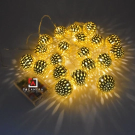 Dây Đèn LED Trái Châu - Size 4m - 40 trái - 40 LED - Nguồn Pin AA USB DC 12V